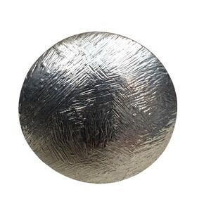 Womens Silver Tone Statement Ring Cocktail Ring Textured Openwork Design Size 8